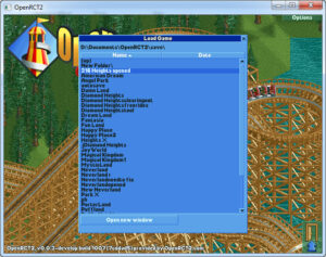 Saved RCT2 Games