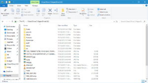 Expandrive on windows 10 showing my amazon Cloud storage.
