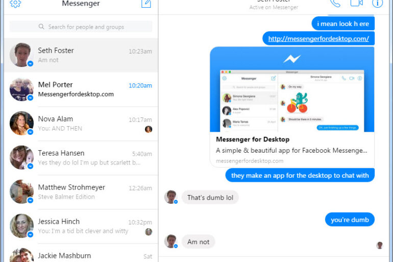 Facebook Messenger Desktop
