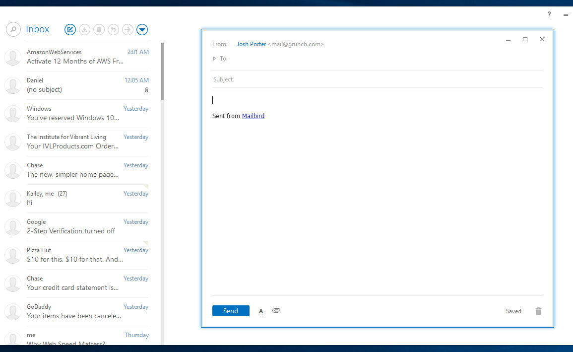 MailBird Email Composition