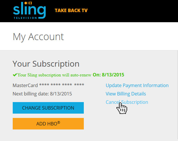 Canceling Sling TV Subscription *updated* - Grunch