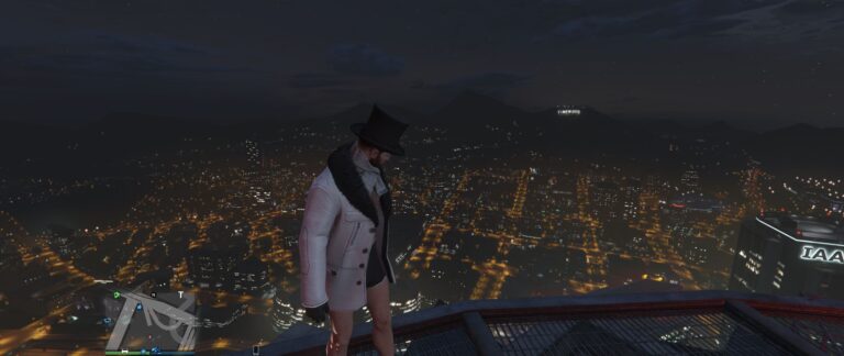 Relaxing to climb atop a building at night and just look at the world below. Even more amazing when you realize each light and object an actually there.