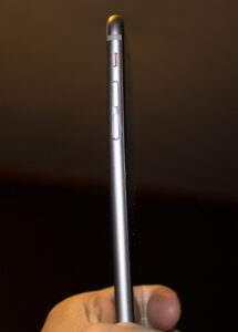 With case off.